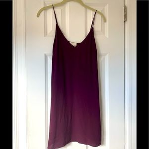 Burgundy/purple strappy mini dress